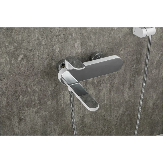 Смеситель для ванны с душевым гарнитуром Gappo G3283-8, хром/белый - фото 6