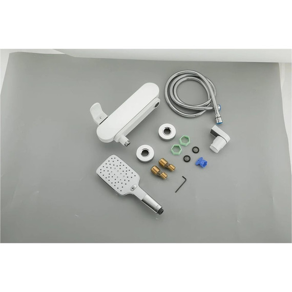 Смеситель для ванны с душевым гарнитуром Gappo G3283-8, хром/белый - фото 17