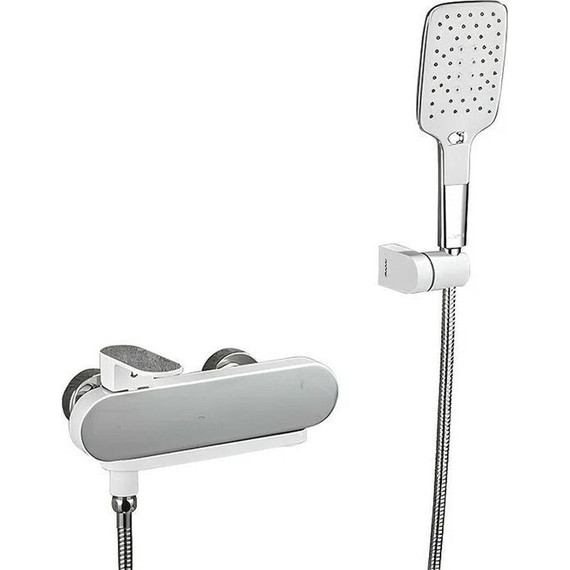 Смеситель для ванны с душевым гарнитуром Gappo G3283-8, хром/белый - фото 2