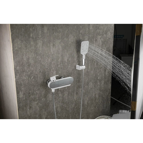 Смеситель для ванны с душевым гарнитуром Gappo G3283-8, хром/белый - фото 13