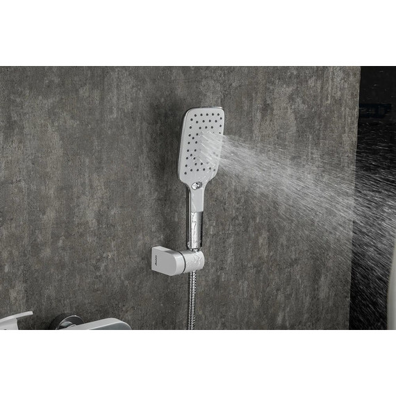 Смеситель для ванны с душевым гарнитуром Gappo G3283-8, хром/белый - фото 14