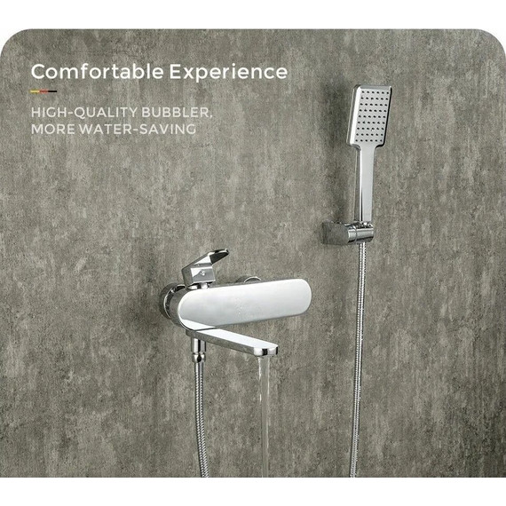 Смеситель для ванны с душевым гарнитуром Gappo G3283-8, хром/белый - фото 16