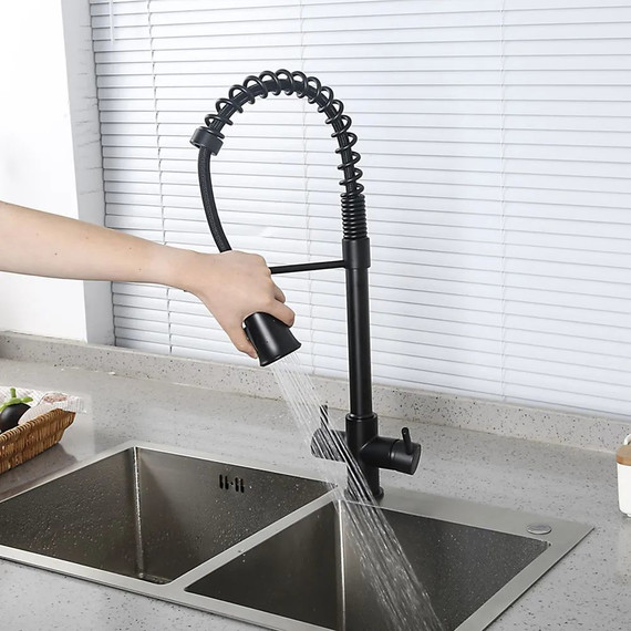 Смеситель для кухни Gappo G4398-66, черный - фото 12