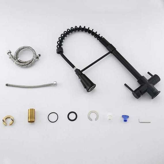 Смеситель для кухни Gappo G4398-66, черный - фото 6