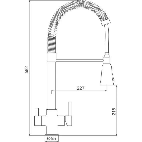 Смеситель для кухни Gappo G4398-69, оружейная сталь - фото 15