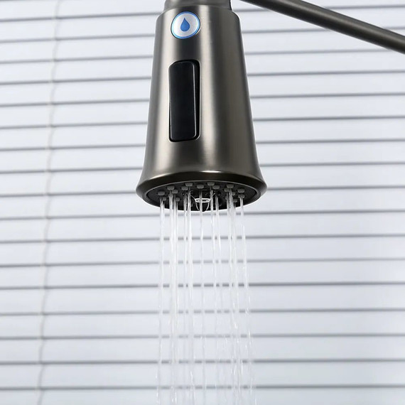 Смеситель для кухни Gappo G4398-69, оружейная сталь - фото 11