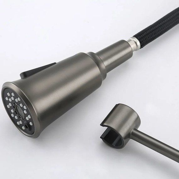 Смеситель для кухни Gappo G4398-69, оружейная сталь - фото 4