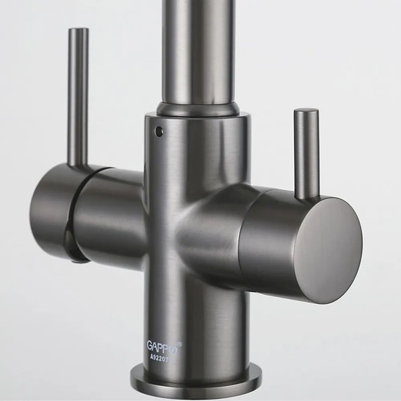 Смеситель для кухни Gappo G4398-69, оружейная сталь - фото 5
