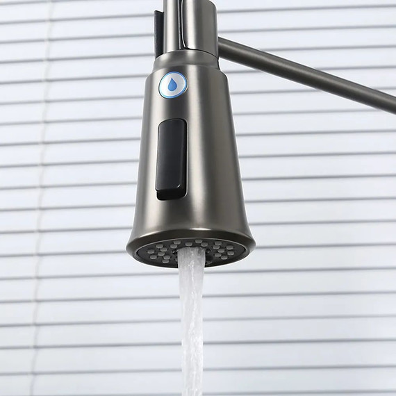 Смеситель для кухни Gappo G4398-69, оружейная сталь - фото 8