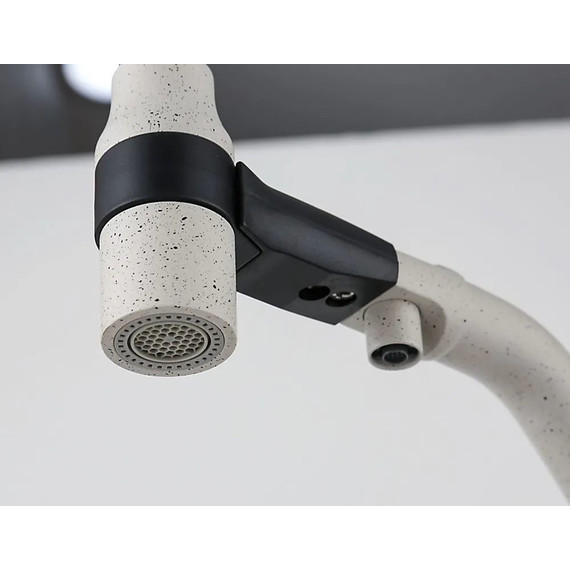 Смеситель для кухни Gappo G4398-81, белый/черный - фото 7