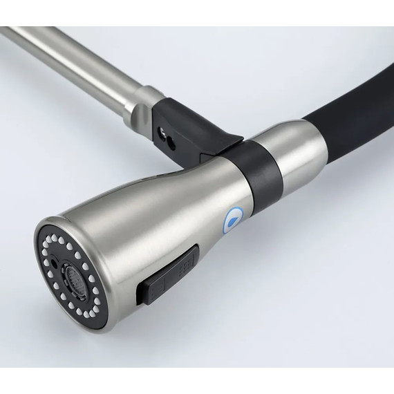 Смеситель для кухни Gappo G4399-75, сатин/черный - фото 5