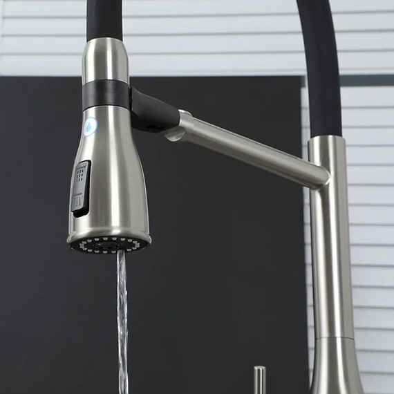 Смеситель для кухни Gappo G4399-75, сатин/черный - фото 10