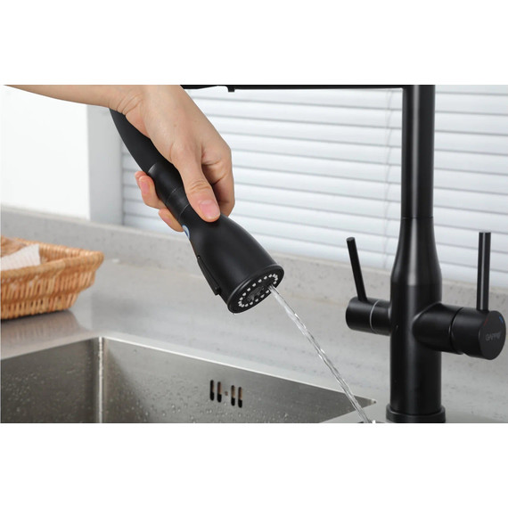 Смеситель для кухни Gappo G4399-76, черный - фото 8