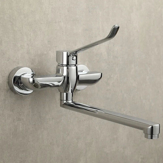 Смеситель для кухни с локтевой (хирургической) ручкой Gappo G4621 - фото 5