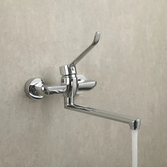 Смеситель для кухни с локтевой (хирургической) ручкой Gappo G4621 - фото 6