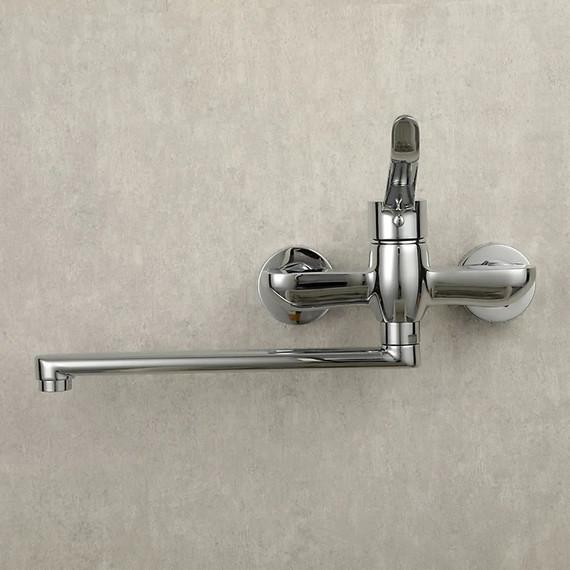 Смеситель для кухни с локтевой (хирургической) ручкой Gappo G4621 - фото 7