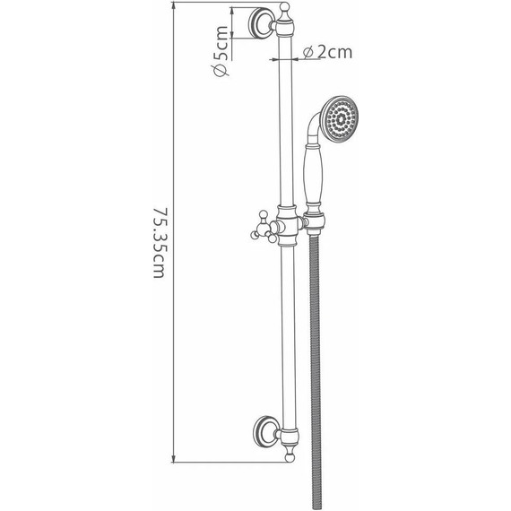Душевой гарнитур Gappo G8016-4, бронза - фото 6
