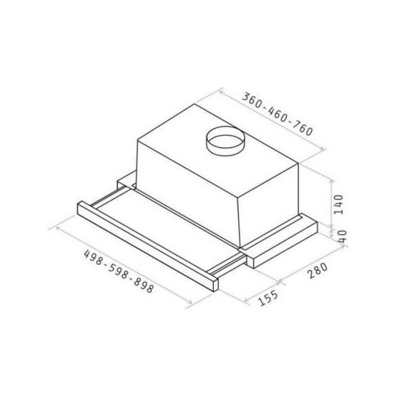 Вытяжка JET AIR AURORA LX/WH/F/60 - фото 3
