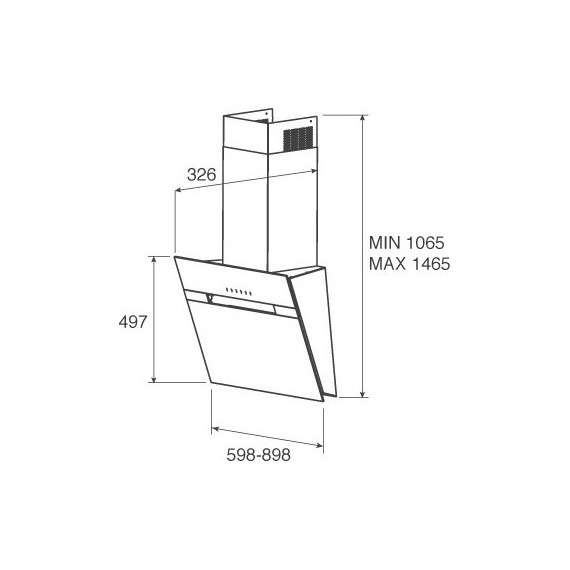 Вытяжка JET AIR BONNY WH 90 A - фото 3