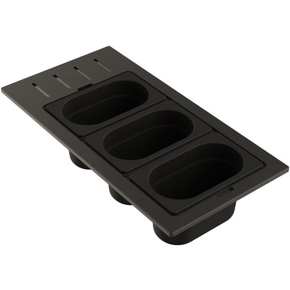 Контейнер для кухонной мойки Omoikiri DC-02-3 GB 4999079, графит - фото 