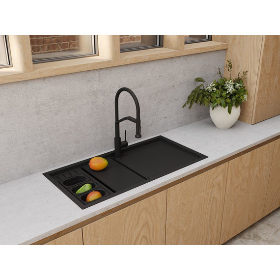 Контейнер для кухонной мойки Omoikiri DC-02-3 GB 4999079, графит - фото 2