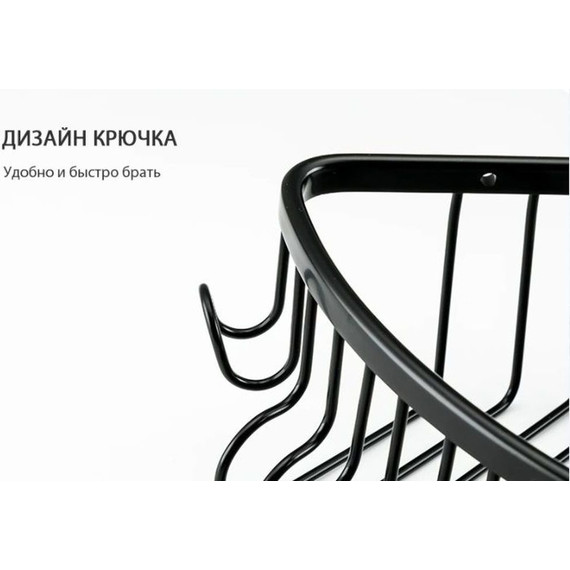 Полка угловая Gappo G331, цвет чёрный - фото 3