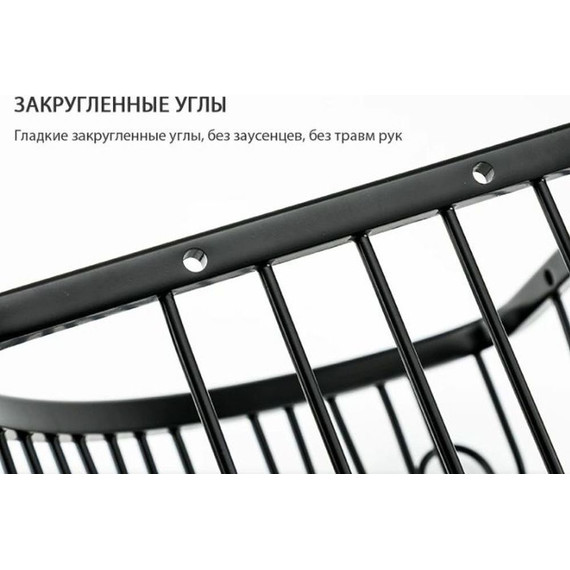 Полка угловая Gappo G331, цвет чёрный - фото 4