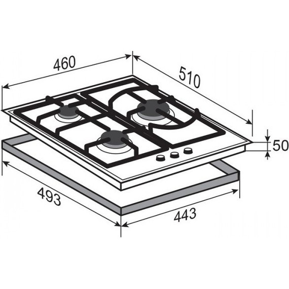 Газовая варочная поверхность Zigmund & Shtain G 14.4 W - фото 4