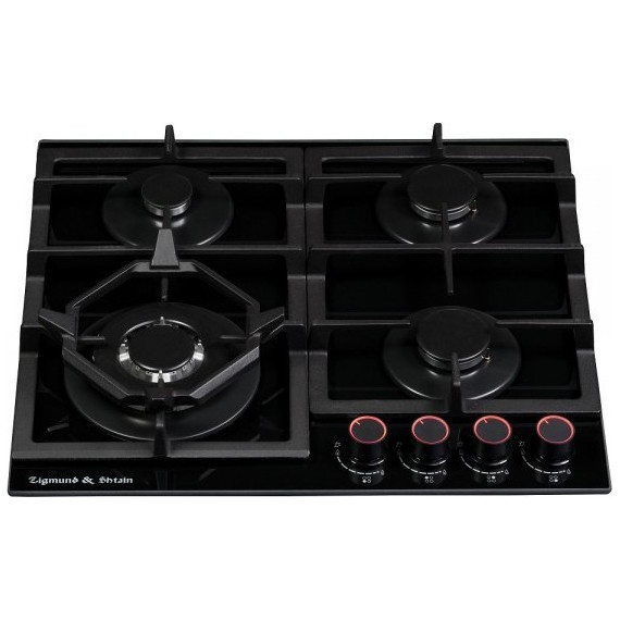 Газовая варочная поверхность Zigmund & Shtain MN 199.61 B (чёрное стекло) - фото 2
