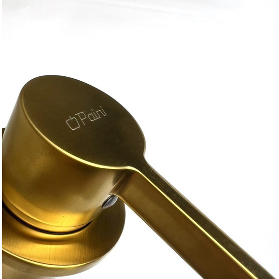 Смеситель для раковины настенный Paini Brera 74PJ208, золото матовое - фото 5