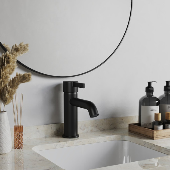 Смеситель для раковины Paini Brera 74PZ205O, черный матовый - фото 2