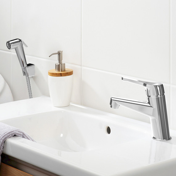 Смеситель для раковины с гигиеническим душем Paini Bios 05CR205/574 - фото 2