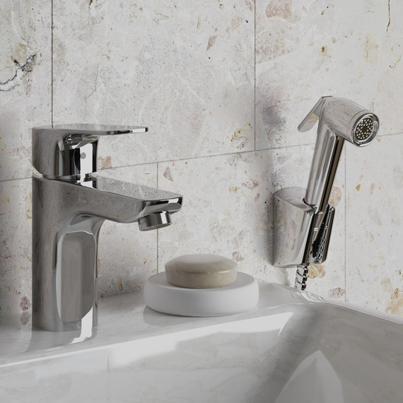 Смеситель для раковины с гигиеническим душем Paini Viva Style P4CR205/574 - фото 2