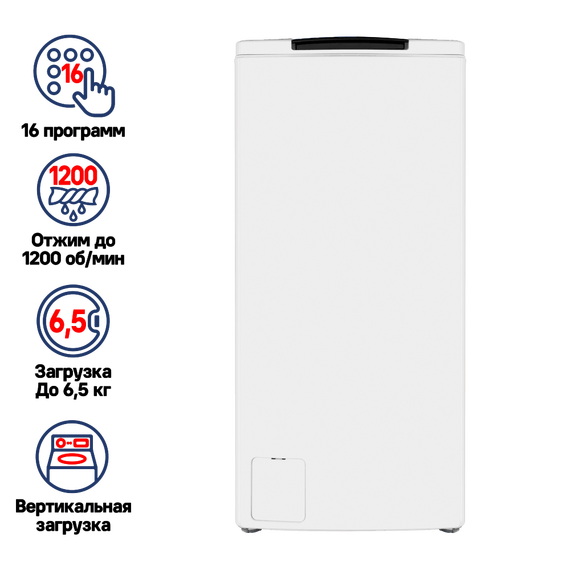 Стиральная машина с вертикальной загрузкой Maunfeld MFWM127WH - фото 2