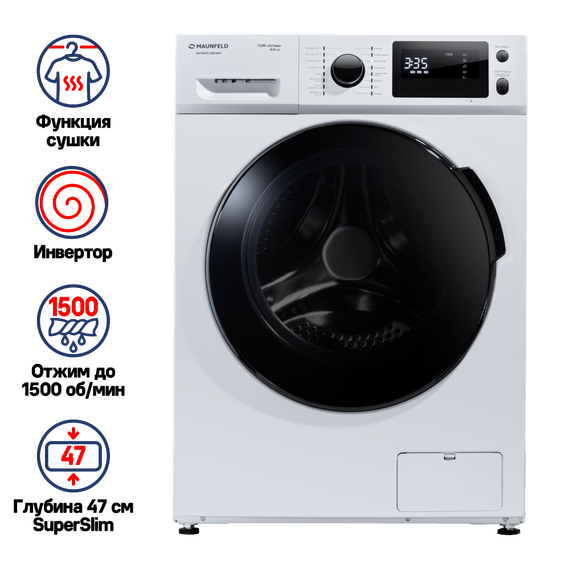 Стиральная машина Maunfeld MFWM1586WH - фото 2