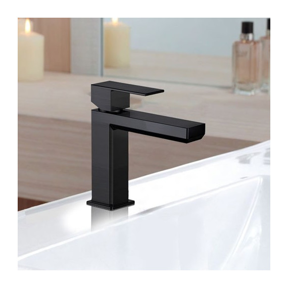 Смеситель для раковины Paini Grazia 21PZ205S, черный матовый - фото 2