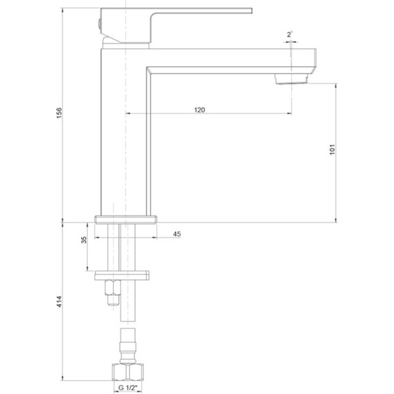 Смеситель для раковины Paini Grazia 21PZ205S, черный матовый - фото 3