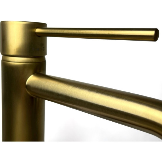 Смеситель для раковины высокий Paini Cox 78PJ205OLL, золото матовое - фото 6