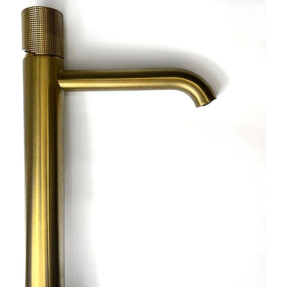 Смеситель для раковины высокий Paini Cox Grip 7GPJ205OLL, золото матовое - фото 5