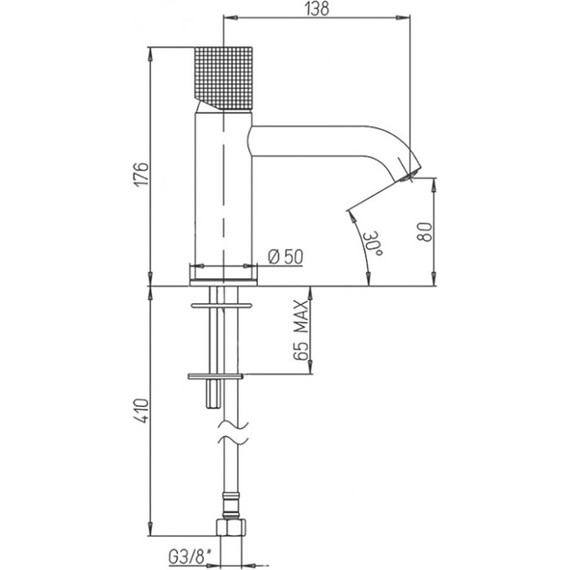 Смеситель для раковины Paini Cox Grip 7GPJ205O, золото матовое - фото 8