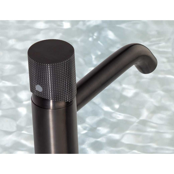 Смеситель для раковины высокий Paini Cox Grip 7GPZ205OLL, черный матовый - фото 3