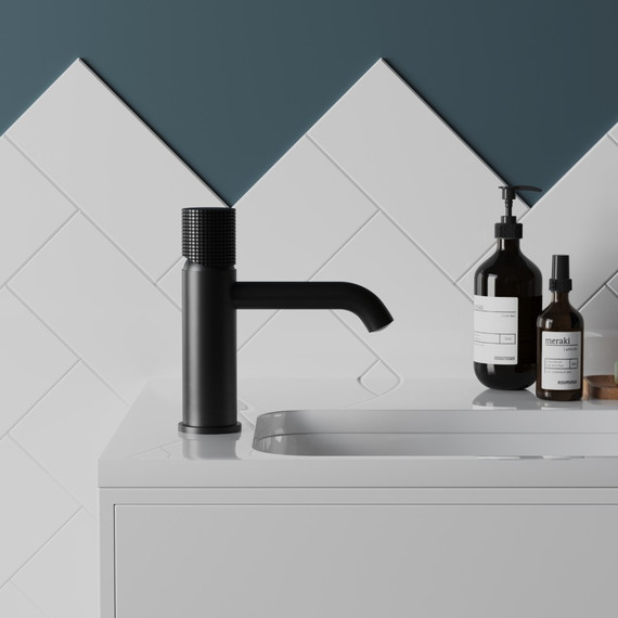 Смеситель для раковины Paini Cox Grip 7GPZ205O, черный матовый - фото 2