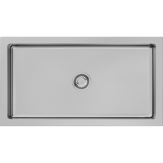 Кухонная мойка Omoikiri Mikura 83 SI-glossy 4993175, античное серебро, Цвет производителя: античное серебро - фото 