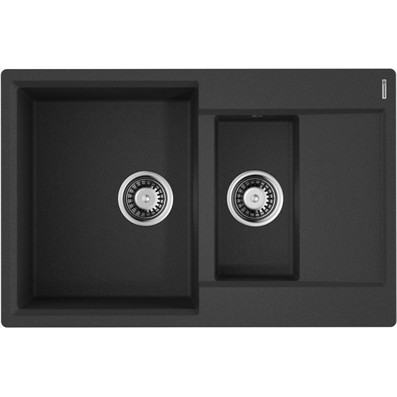 Кухонная мойка Omoikiri Daisen 78-2T BL 4993535, чёрный, Цвет производителя: чёрный - фото 