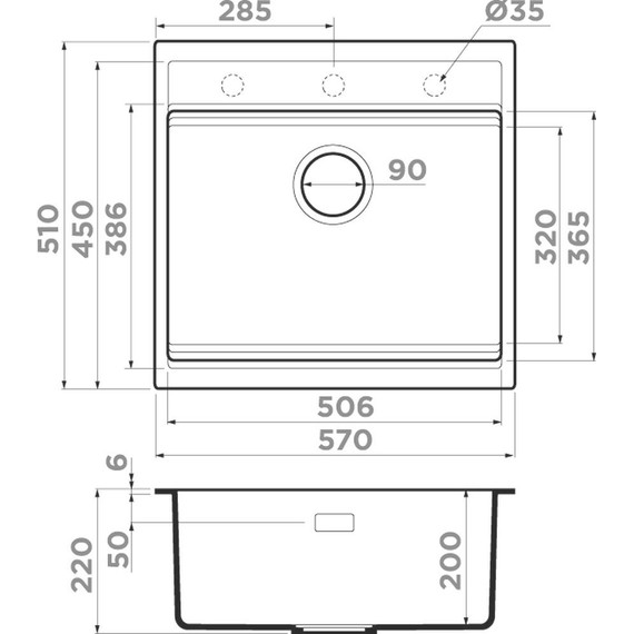 Кухонная мойка Omoikiri Kitagawa 57 AZ 4993300, azur blue матовый, Цвет производителя: azur blue матовый - фото 2