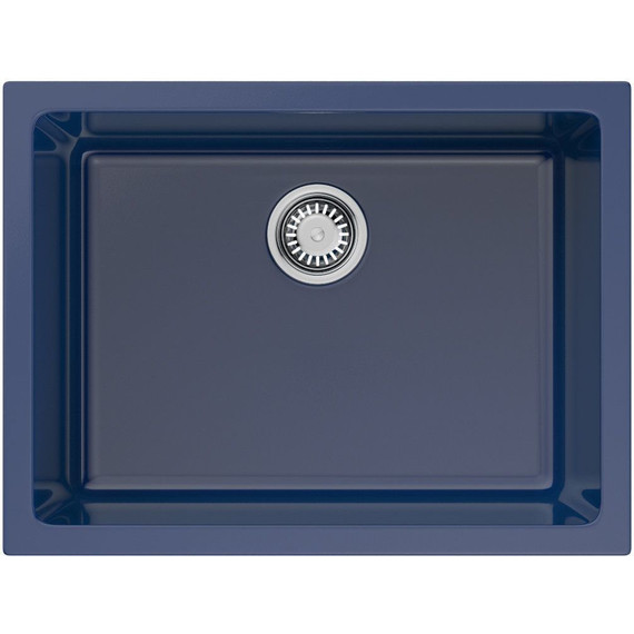 Кухонная мойка Omoikiri Okinoshima 61-U/I IB-Glossy 4911261, indigo blue глянцевый, Цвет производителя: indigo blue глянцевый - фото 