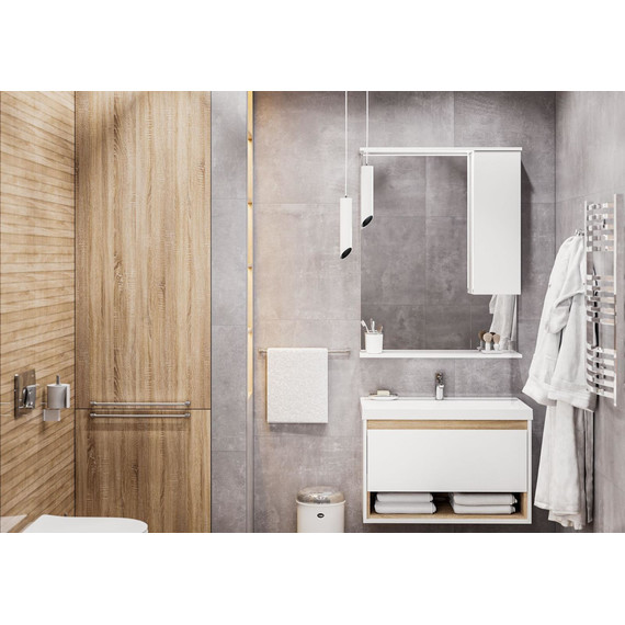 Зеркало-шкаф Mirsant Soho LED 80 см R - фото 4