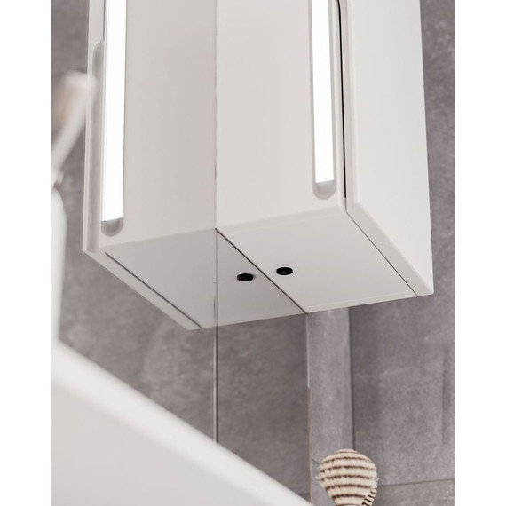 Зеркало-шкаф Mirsant Soho LED 80 см R - фото 7