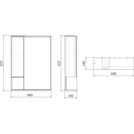 Зеркало-шкаф Mirsant Soho LED 60 см R - фото 8