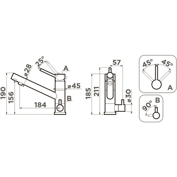 Смеситель для кухни Omoikiri Tonami GB 4994360, графит - фото 2